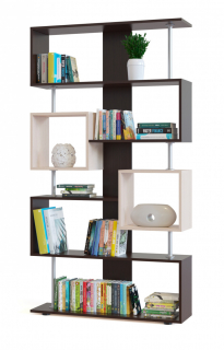 Стеллаж Сокол СТ-2 Рафнат венге\белый дуб