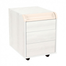 Тумба Дэми ТУВ.08 подкатная на 3 ящика с органайзером Детская мебель / Тумбы и стеллажи